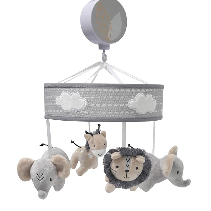 Lambs & Ivy Jungle Safari Musical Baby Crib Mobile - Image 2