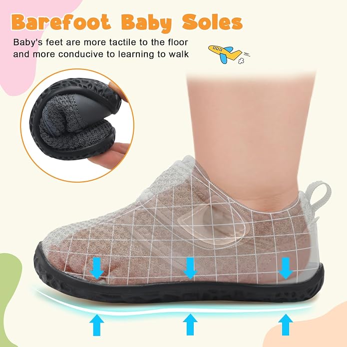 FEETCITY Baby Walking Shoes Barefoot Baby Shoes Infant Sneakers Newborn Crib - Image 5
