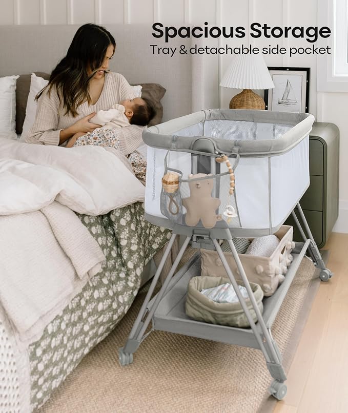 Fodoss Bedside Bassinet for Baby - Image 3
