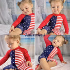 Aalizzwell Baby Girls Long Sleeve One Piece Bathing Suit - Image 2