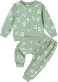 ZOEREA Toddler Baby Girl Clothes Long Sleeve Pullover Tops + Pants Set Floral by ZOEREA