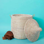Wicker Basket, Storage & Organization, Home Decor, Laundry Hamper Bedroom by Senegalo