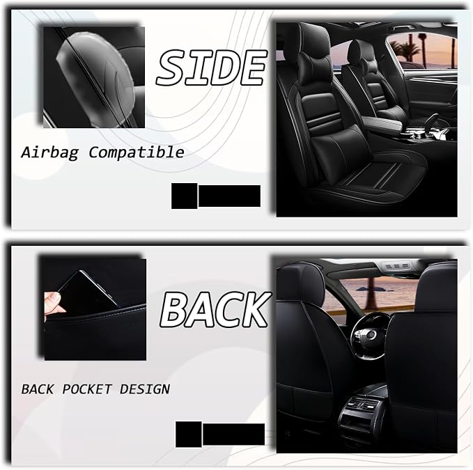 Car Seat Covers for Chevy Blazer 2019-2025 | 5-Seats Seat Covers, Waterproof - Image 6