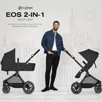 Cybex EOS 2-in-1 Stroller, Moon Black - Image 2