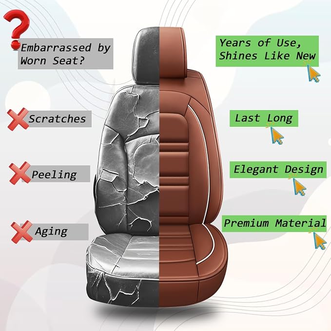 Seat Covers for Cadillac SRX 2004-2016 | 5-Seats Leather Seat Covers - Image 8