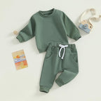 Tiaham Baby Boy Clothes Girl Outfits Fashion Sweatshirt Sweat Pant Kids Toddler - Image 9