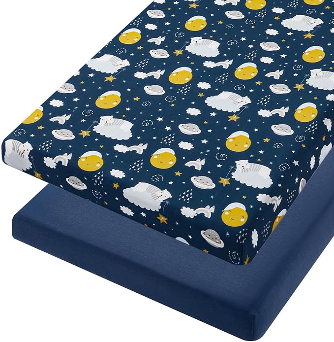 TILLYOU Mini Crib Fitted Sheets by TILLYOU