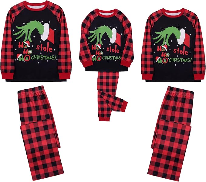 Weixinbuy Family Pajamas Set Christmas Pjs Matching Clothes Pajamas - Image 2