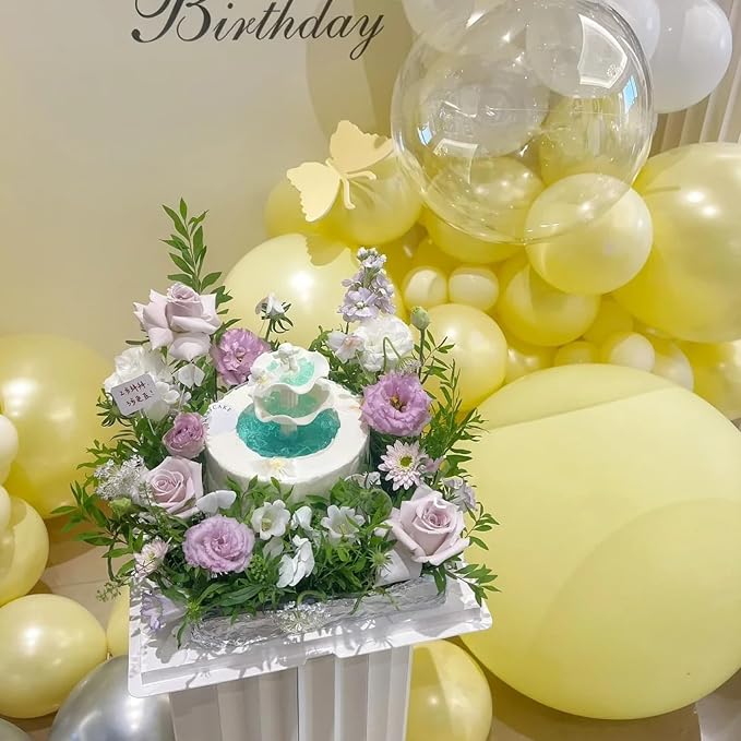 90pack Pastel Yellow Balloons Different Size 18/12/10/5 Inch Pastel Yellow - Image 3