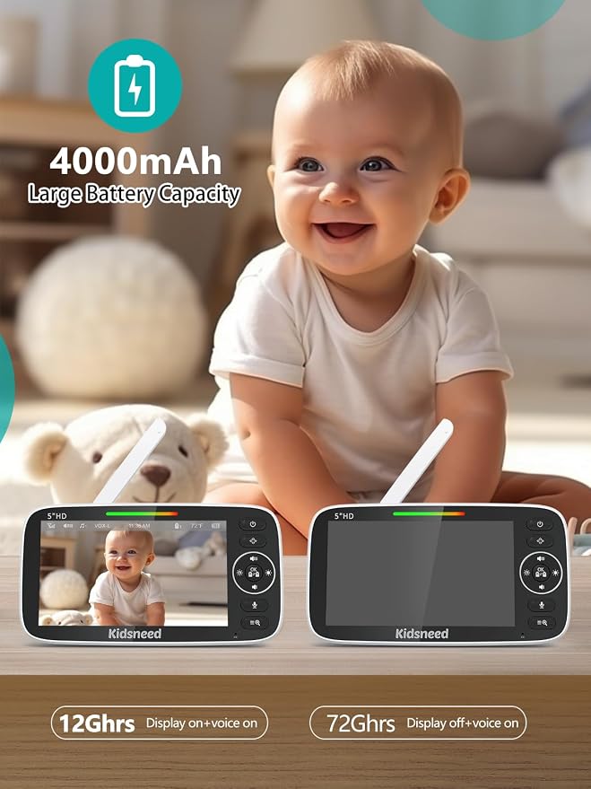 Kidsneed 5" Split Baby Monitor - Image 8