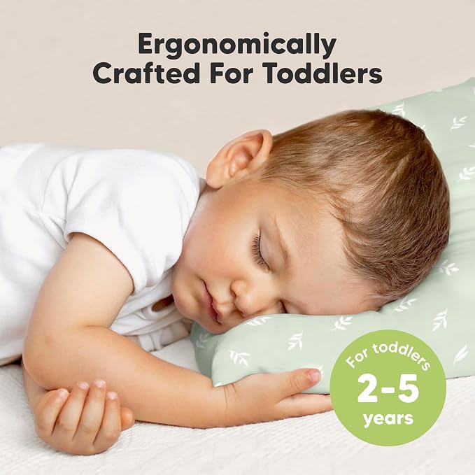 KeaBabies 2-Pack Toddler Pillow 13x18 - Image 2