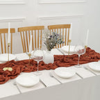 DOLOPL 8PCS Thanksgiving Cheesecloth Table Runner 13.3ft Boho Gauze Cheese - Image 4