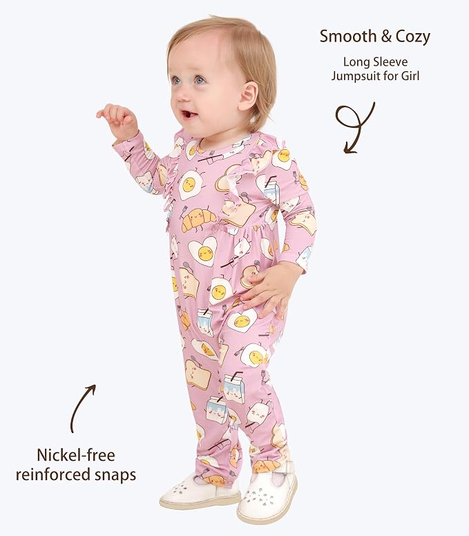 Baby Girl Romper Viscose from Bamboo Jumpsuit - Image 4