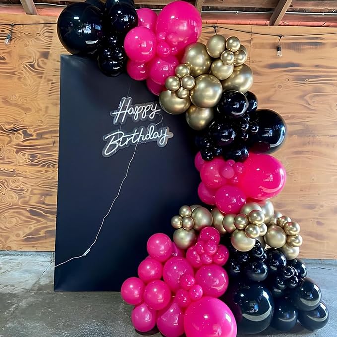 90pack Black Balloons Different Size 18/12/10/5 Inch Black Balloon Garland Arch - Image 5