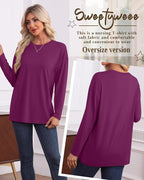3 Pack Women's Nursing Breastfeeding Tops, Long Sleeve Maternity Shirts - Image 5