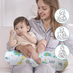 Little Grape Land Nursing Pillow, Upgraded Breast Feeding Pillow - Image 4