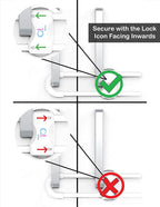 Baby Proofing Cabinet Locks | Adjustable U Shaped Baby Safety Latches - Image 4