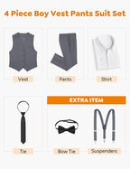 ELPA ELPA Boys' Formal Suit Set, - Image 2