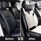 Car Seat Covers Full Coverage Seat Cover Waterproof Faux Leather Cushion - Image 7