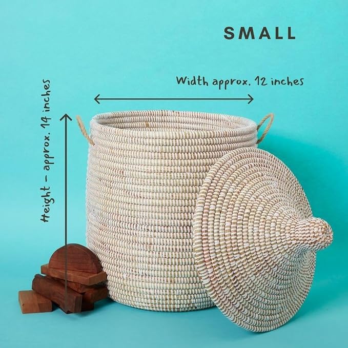 Wicker Basket, Storage & Organization, Home Decor, Laundry Hamper, Baby Nursery - Image 8