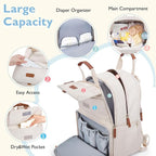 mommore Diaper Bag Backpack, Large Diaper Bag Expandable - Image 3