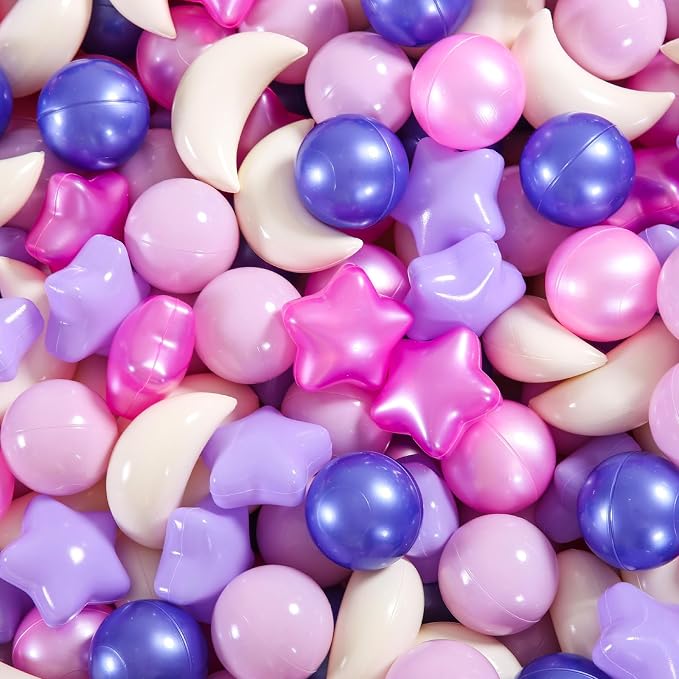 GOGOSO Ball Pit Balls Stars Moon Shapes Plastic Pitballs by GOGOSO
