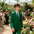 Boys Formal Suit Set 4 Pieces Kids Tuxedo Ring Bearer Outfit - Image 6