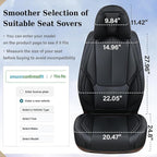 Coverado Car Seat Covers 5 Pieces, Full Set Universal Seat Covers - Image 6