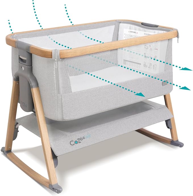 Tutti Bambini CoZee® Air Baby Bassinet & Bedside Sleeper by TuttiBambini
