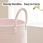 Fiona's magic Cotton Rope Laundry Hamper, Tall Woven Laundry Basket Storage - Image 6