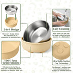 Mity rain Stainless Steel & Silicone Bowls - Image 3