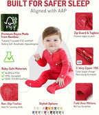 HAPIU Rayon from Bamboo Baby Footed Pajamas, 2 Way Zipper YKK, Footie - Image 2