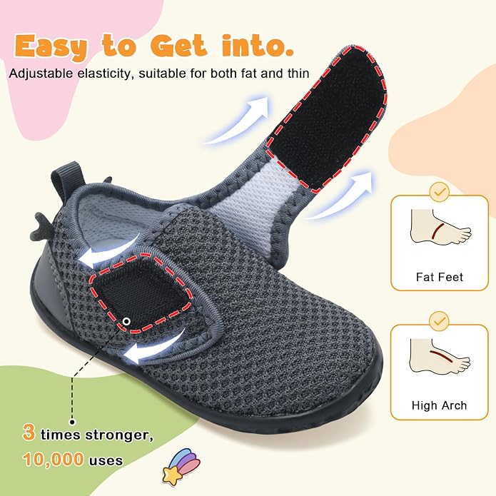 FEETCITY Baby Walking Shoes Barefoot Baby Shoes Infant Sneakers Newborn Crib - Image 2