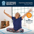 MED PRIDE Disposable Underpads 23'' X 36'' Incontinence Pads, Bed Covers - Image 4