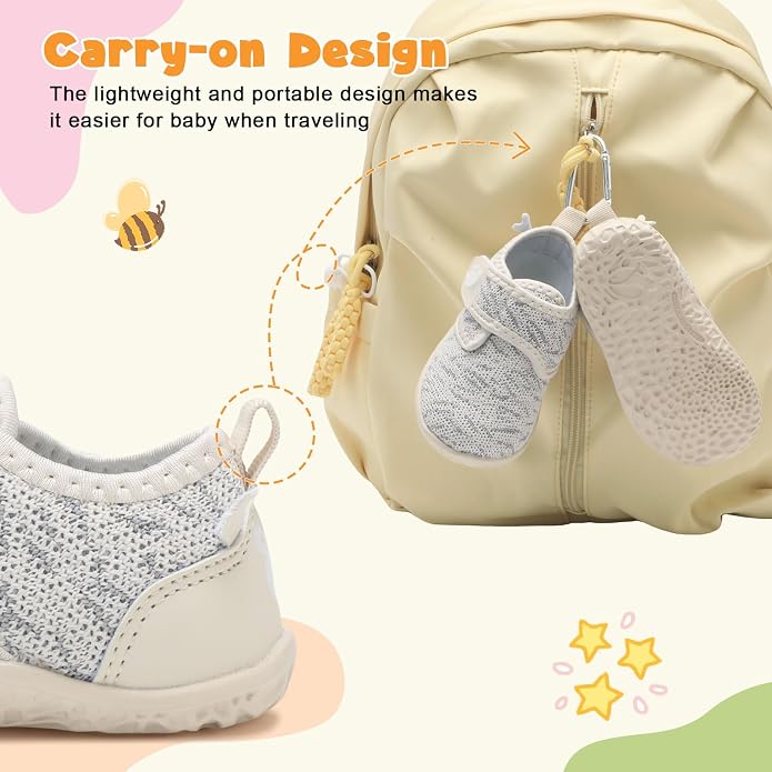FEETCITY Baby Walking Shoes Barefoot Baby Shoes Infant Sneakers Newborn Crib - Image 4