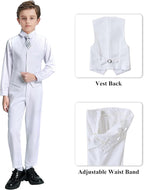 JPF Boy's Formal Suit Set Slim Fit Kids Tuxedo Suits - Image 3