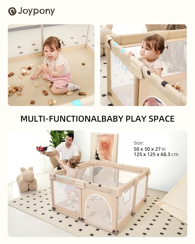 Baby Playpen, 50x50 in Small Play Pen - Image 6