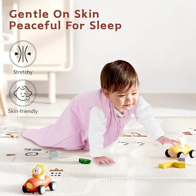 Baby Sleep Sack 12-18 Months Baby Wearable Blanket 100% Cotton TOG 0.5 2-Way - Image 5
