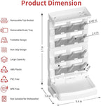 Baby Bottle Drying Rack for 12 Bottles, Space Saving Countertop Vertical - Image 2