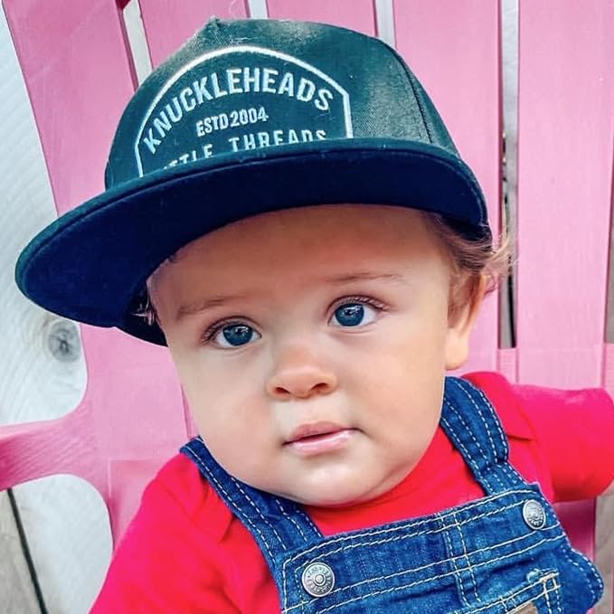 Baby Hats - Baseball Hat, Newborn Youth Flat Brim Mesh Trucker Surf Skate Bubba - Image 4