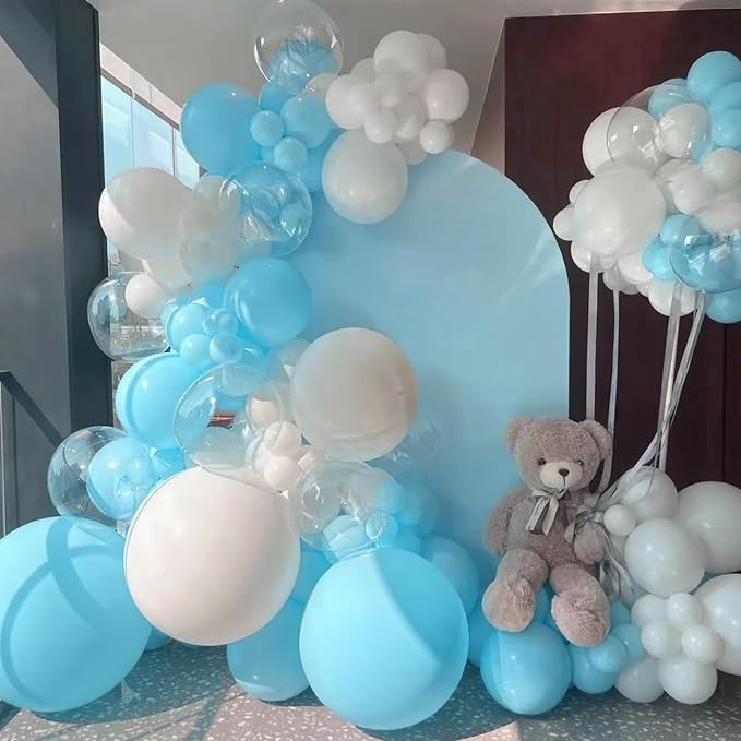90pack Aqua Balloons Different Size 18/12/10/5 Inch Aqua Balloon Garland Arch - Image 5