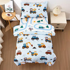 NTBED 4 Pieces Construction Truck Toddler Bedding Set - Image 2
