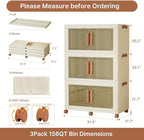 480Qt/120Gal Extra Large Stackable Storage Bins - Image 2