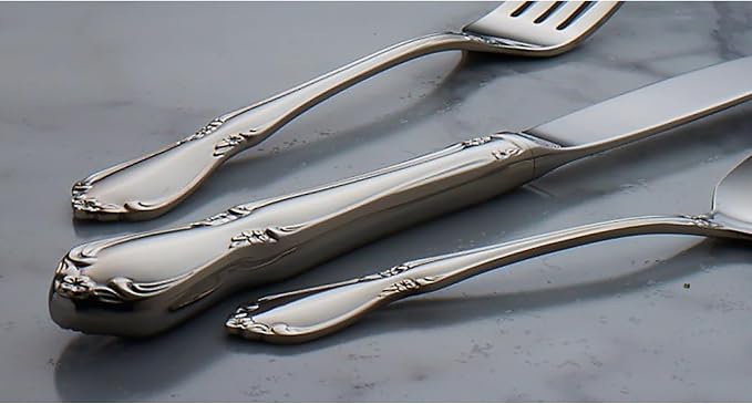 Oneida Chateau Fine Flatware Dinner Forks, 18/10 Stainless Steel - Image 5