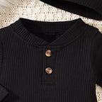 Aalizzwell Newborn Baby Ribbed Romper - Image 3