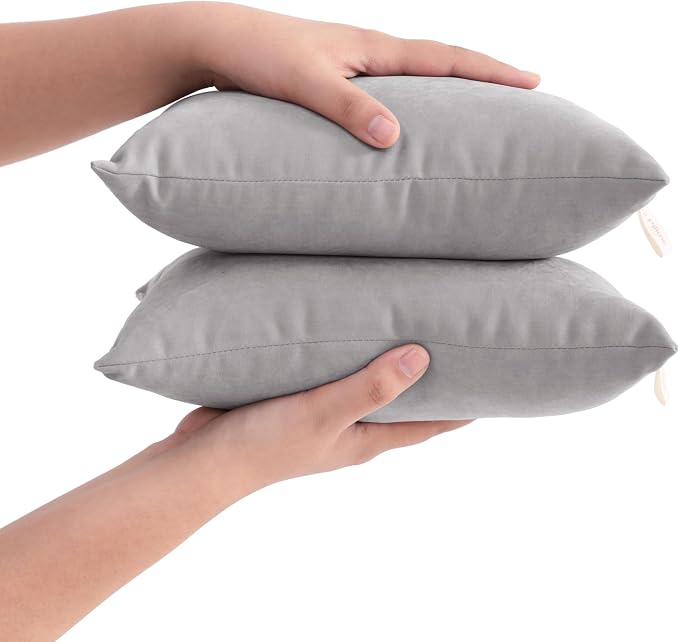 FLXXIE 2 Pack Microfiber Tiny Pillows, 11x7 Inches by FLXXIE