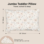 KeaBabies Toddler Pillow with Pillowcase, Jumbo 14X20 - Image 3