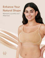Pumping Bra Hands Free Zip Opening Seamless Nursing Bras - Image 5