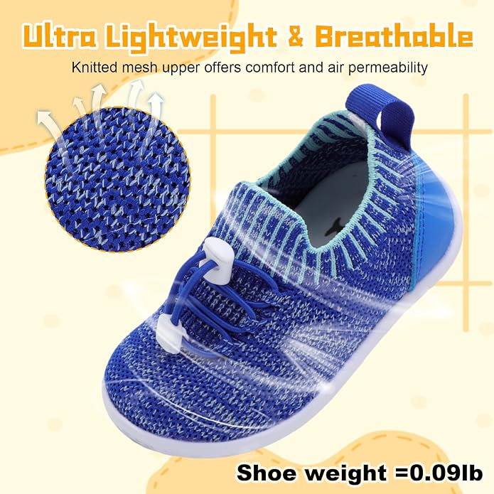 FEETCITY Baby Shoes Boys Girls First Walking Shoes Lightweight Infant Sneakers - Image 4