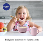 LITTLE RAWR Silicone Baby Feeding Set 14 Pcs, Baby Led Weaning Supplies - Image 2